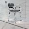 Flash Furniture 14-1/2" L, Plastic, Aluminum, Gray Adjustable Bath Chair DC-HY3520L-GRY-GG - alternate 1